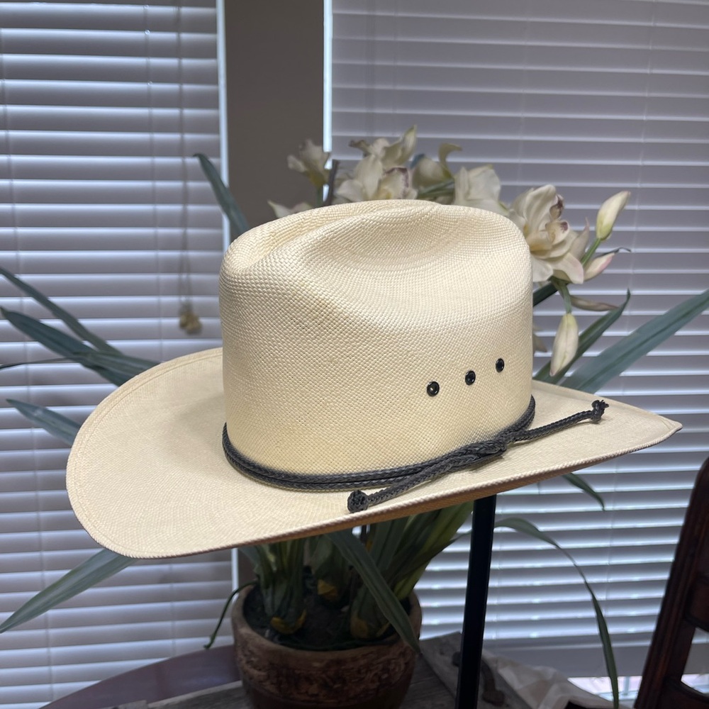 Resistol Straw Cowboy Hat shantung 4x